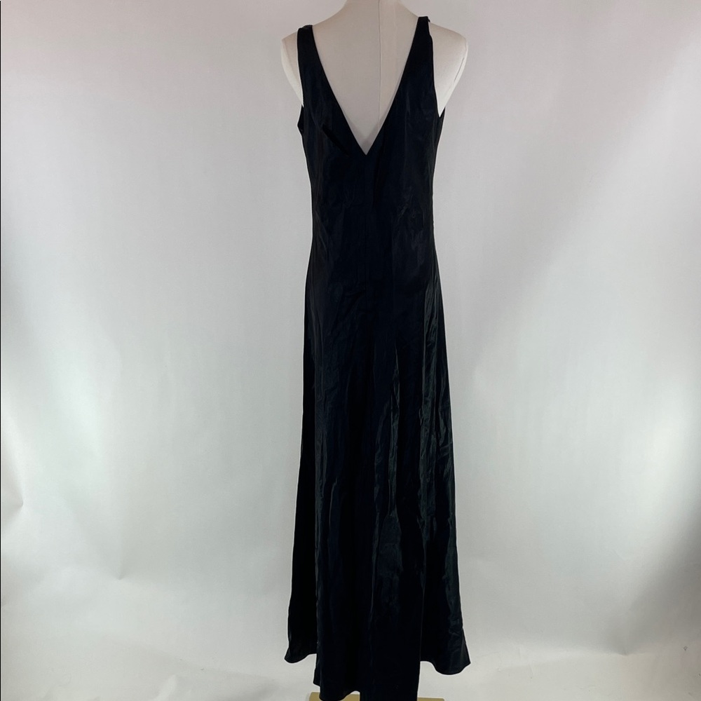 VINCE Black Satin Gown, M - Picture 10 of 11